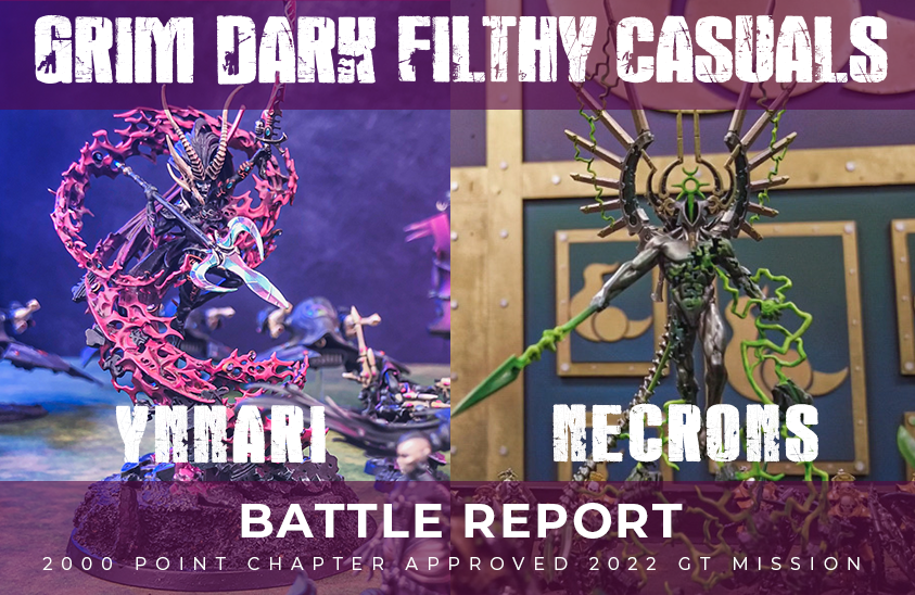 Warhammer 40k 2000 point Chapter Approved 2022 GT Mission Battle Report: Ynnari vs Necrons